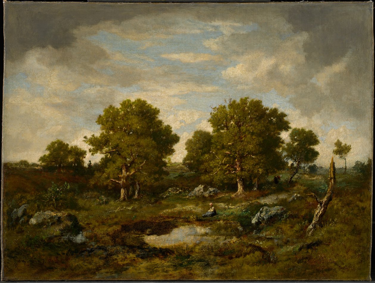 Dwa wielkie dęby autorstwa Narcisse Virgile Diaz de la Peña
