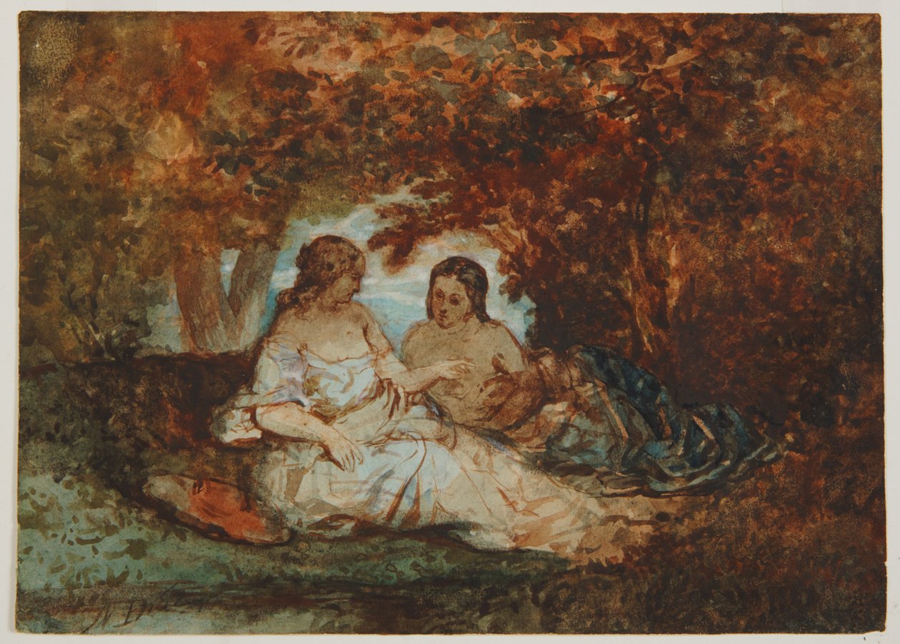 Waldszene autorstwa Narcisse Virgile Diaz de la Peña