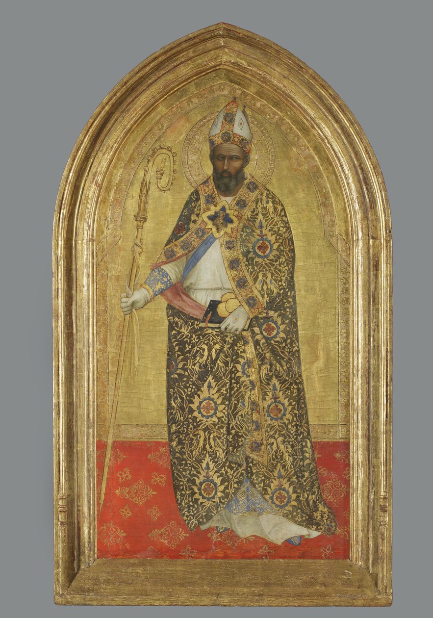Święty Mikołaj z Bari, c.1360-1365 (tempera na panelu) autorstwa Nardo di Cione