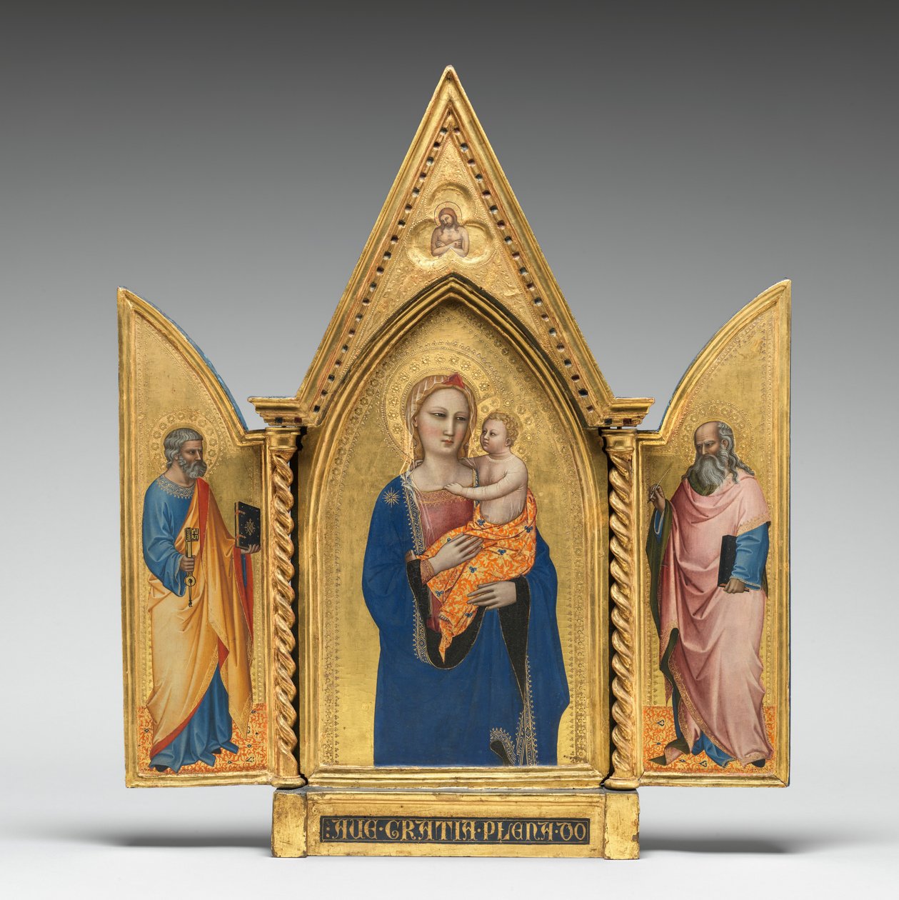 Madonna z Dzieciątkiem, z Mężem Boleści [panel środkowy] autorstwa Nardo di Cione