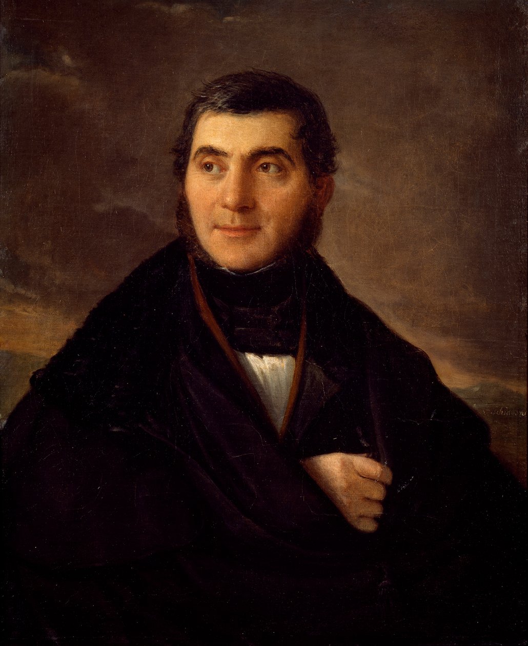 Portret Sante Giacomelli, autorstwa Natale Schiavoni (1777-1858), olej na płótnie, 76x61 cm, ok. 1830 autorstwa Natale Schiavoni