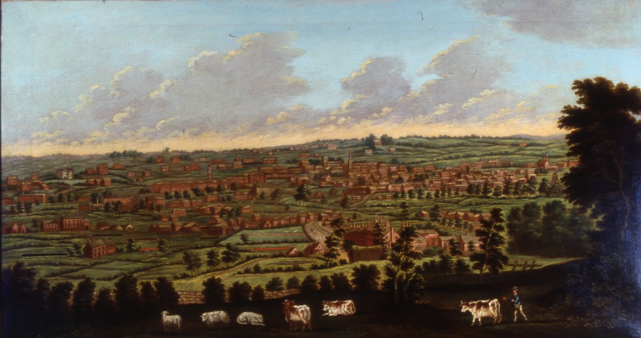 Halifax, Yorkshire, c.1798-1800 (olej na płótnie) autorstwa Nathan Theodore Fielding