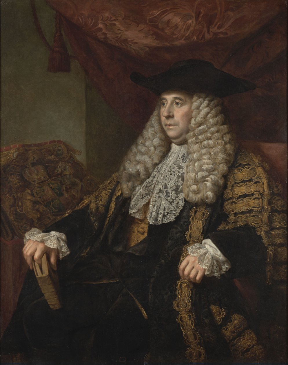 Portret Sir Charles Pratt, 1. hrabia Camden (1714-1794) autorstwa Nathaniel Dance Holland