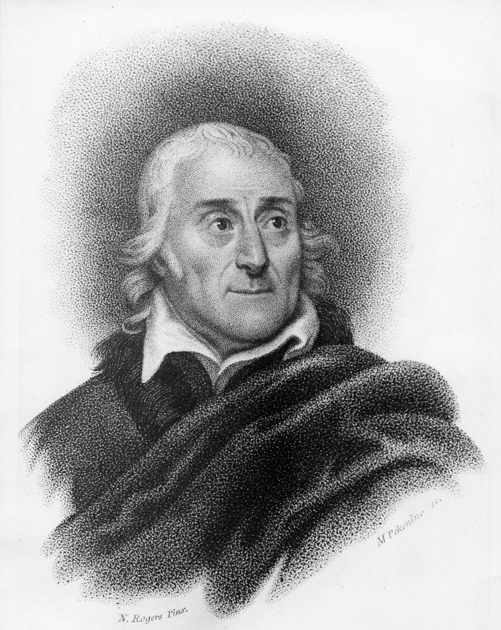 Lorenzo Da Ponte, grawerowane przez Michele Pekenino autorstwa Nathaniel Rogers