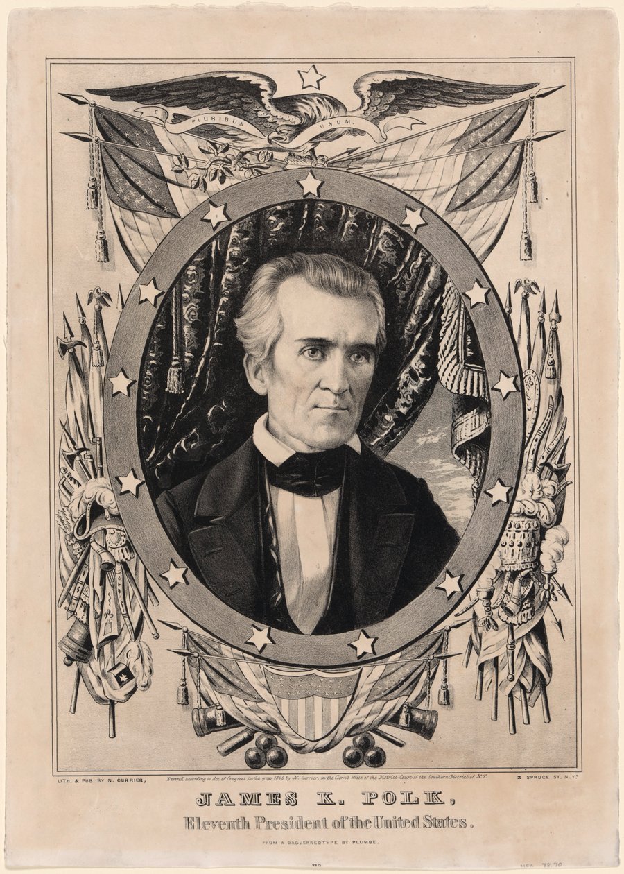 James K. Polk autorstwa Nathaniel Currier
