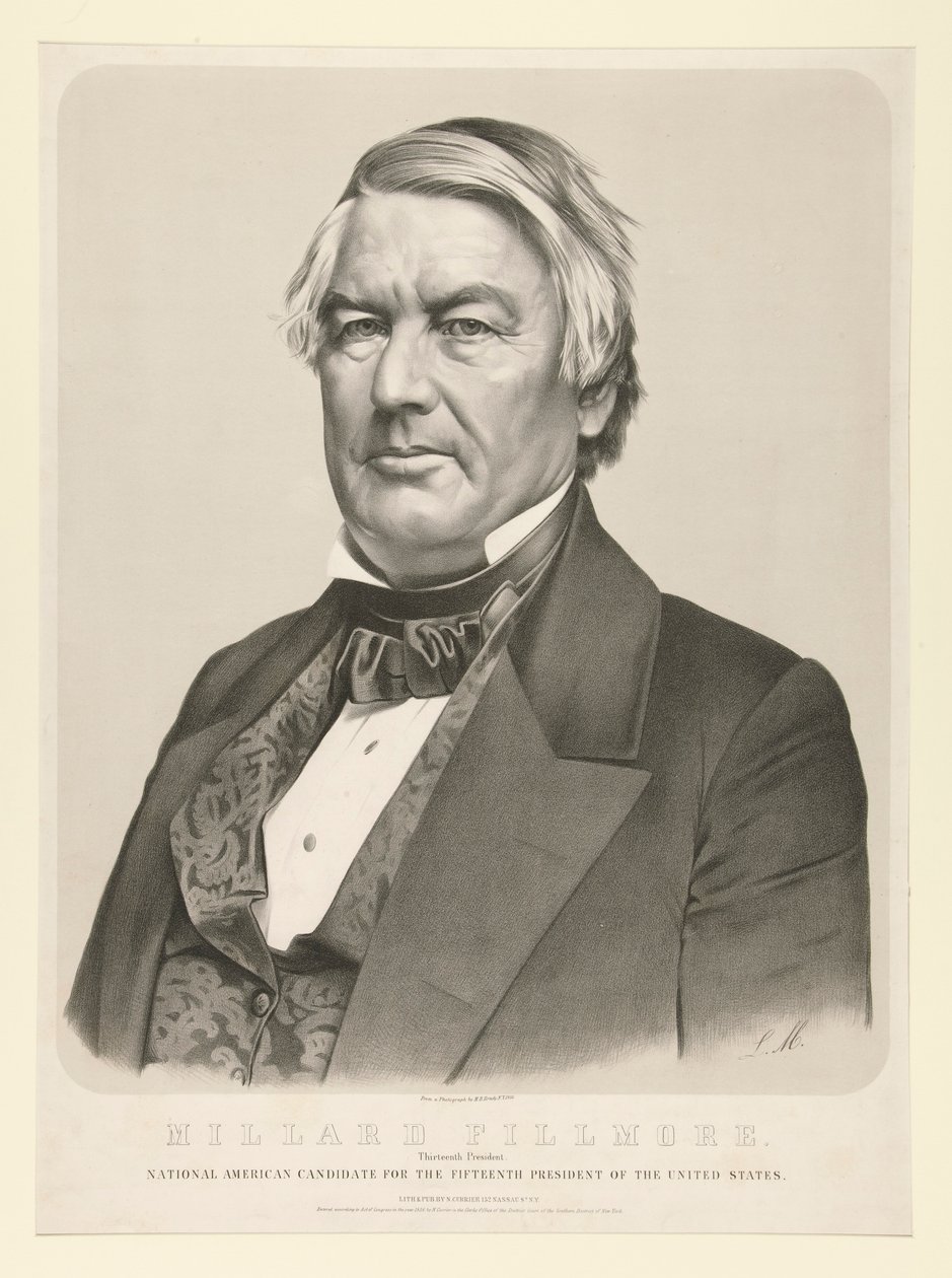 Millard Fillmore, trzynasty prezydent autorstwa Nathaniel Currier
