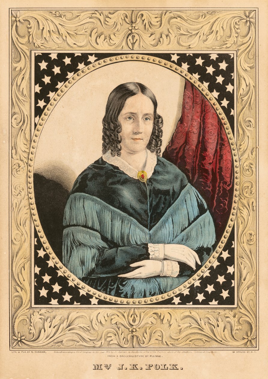 Sarah Childress Polk autorstwa Nathaniel Currier