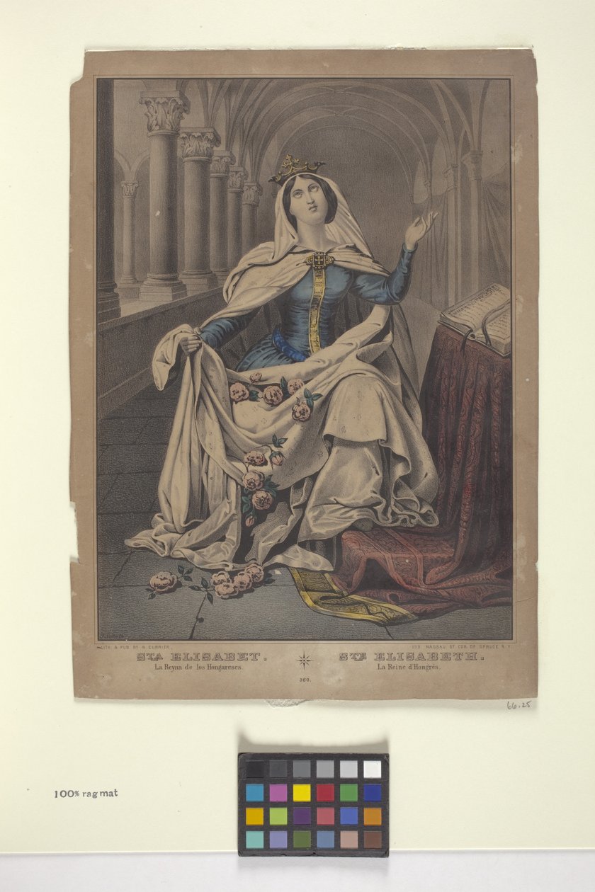 Św. Elżbieta (tusz, ołówek) autorstwa Nathaniel Currier
