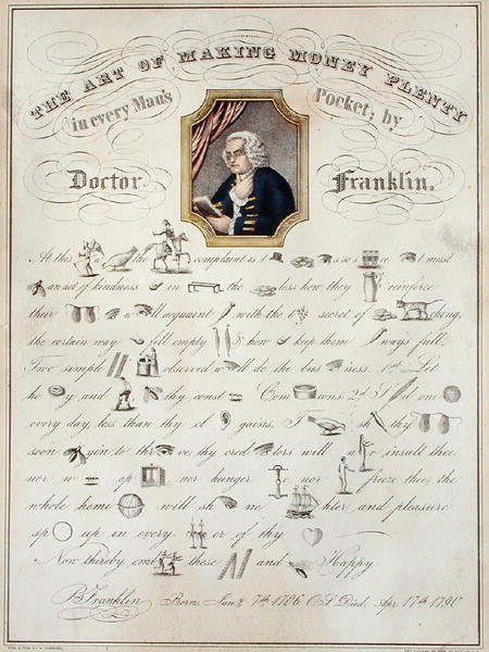 The Art of Making Money Plenty, c.1870 (kolor lito) (patrz także 32914) autorstwa Nathaniel Currier
