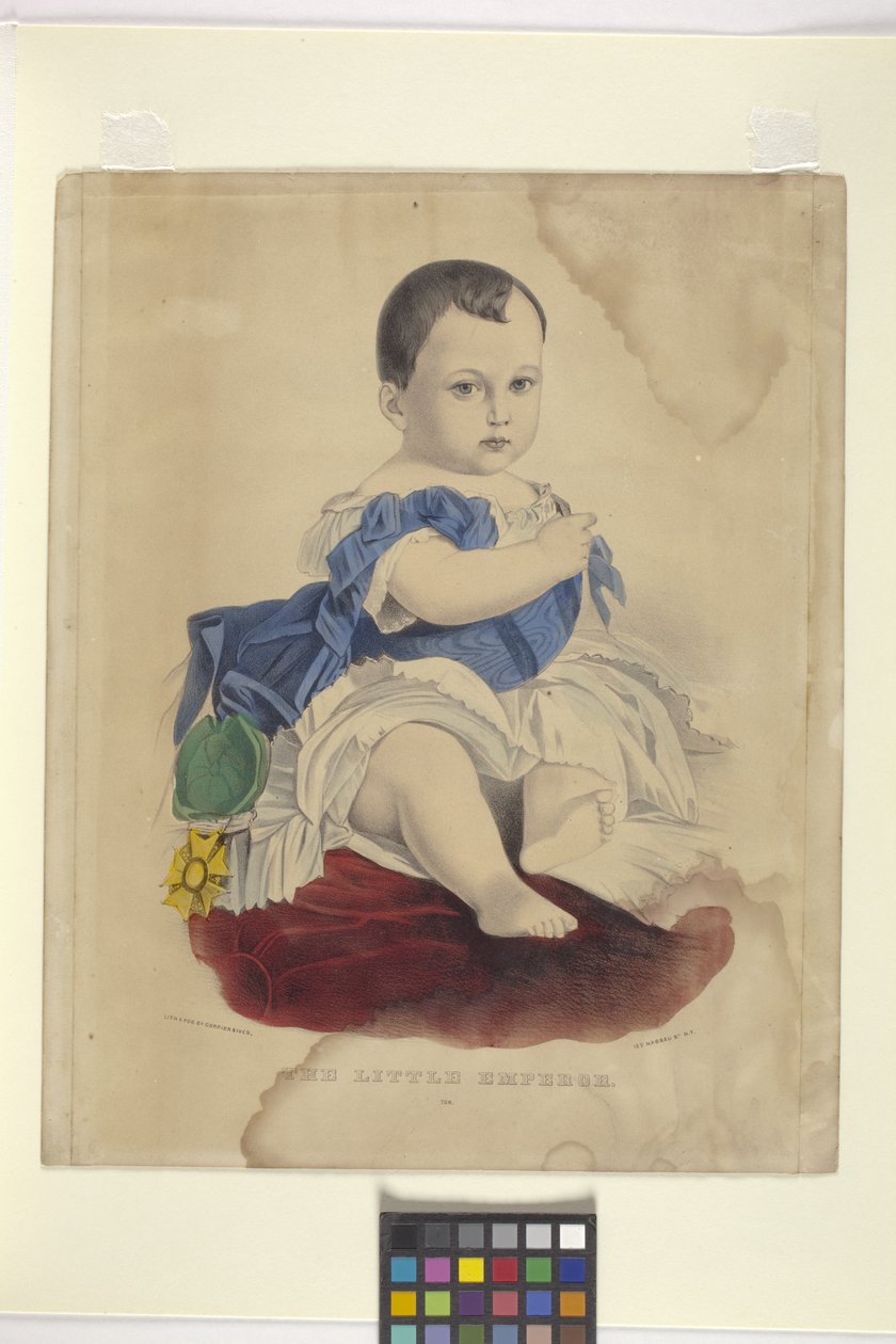 Mały Cesarz (litografia ręcznie kolorowana) autorstwa Nathaniel Currier