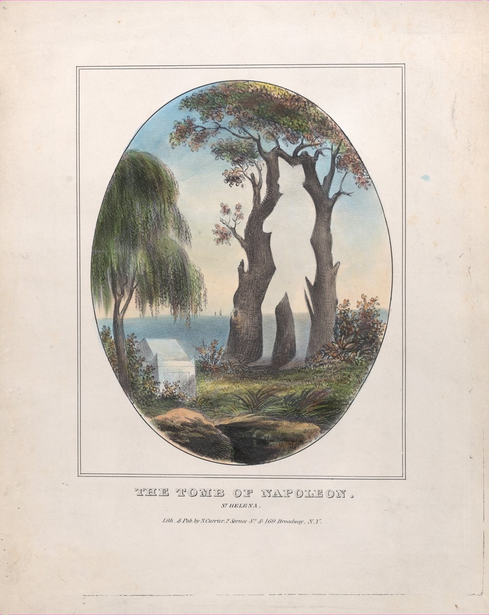 Grób Napoleona, 1833-88., 1833-88. autorstwa Nathaniel Currier