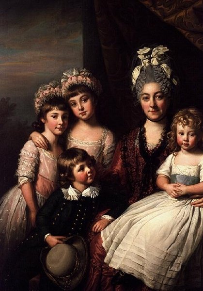 Lady Cooper z rodziną autorstwa Nathaniel Dance Holland