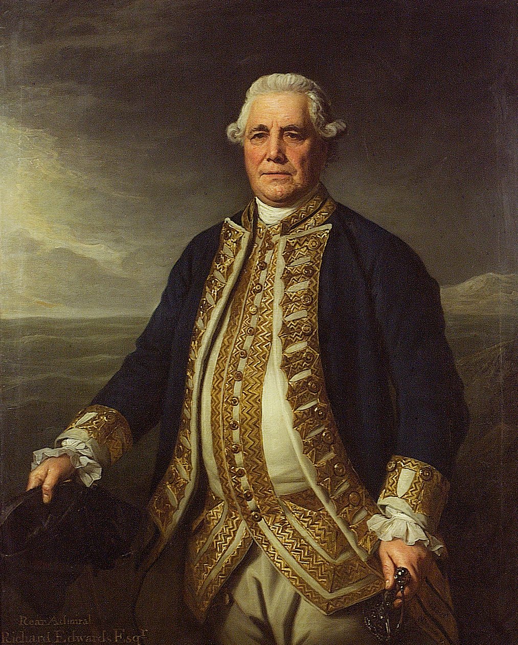 Admirał Richard Edwards (1715-1795) autorstwa Nathaniel Dance