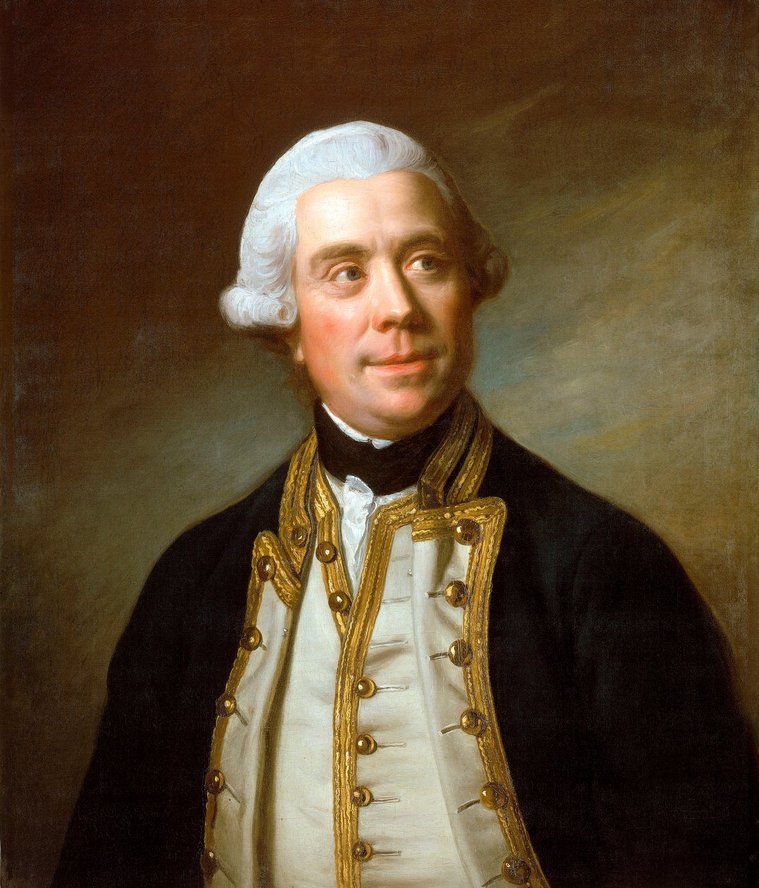 Kapitan Samuel Barrington (1729-1800), ok. 1770 (olej na płótnie) autorstwa Nathaniel Dance