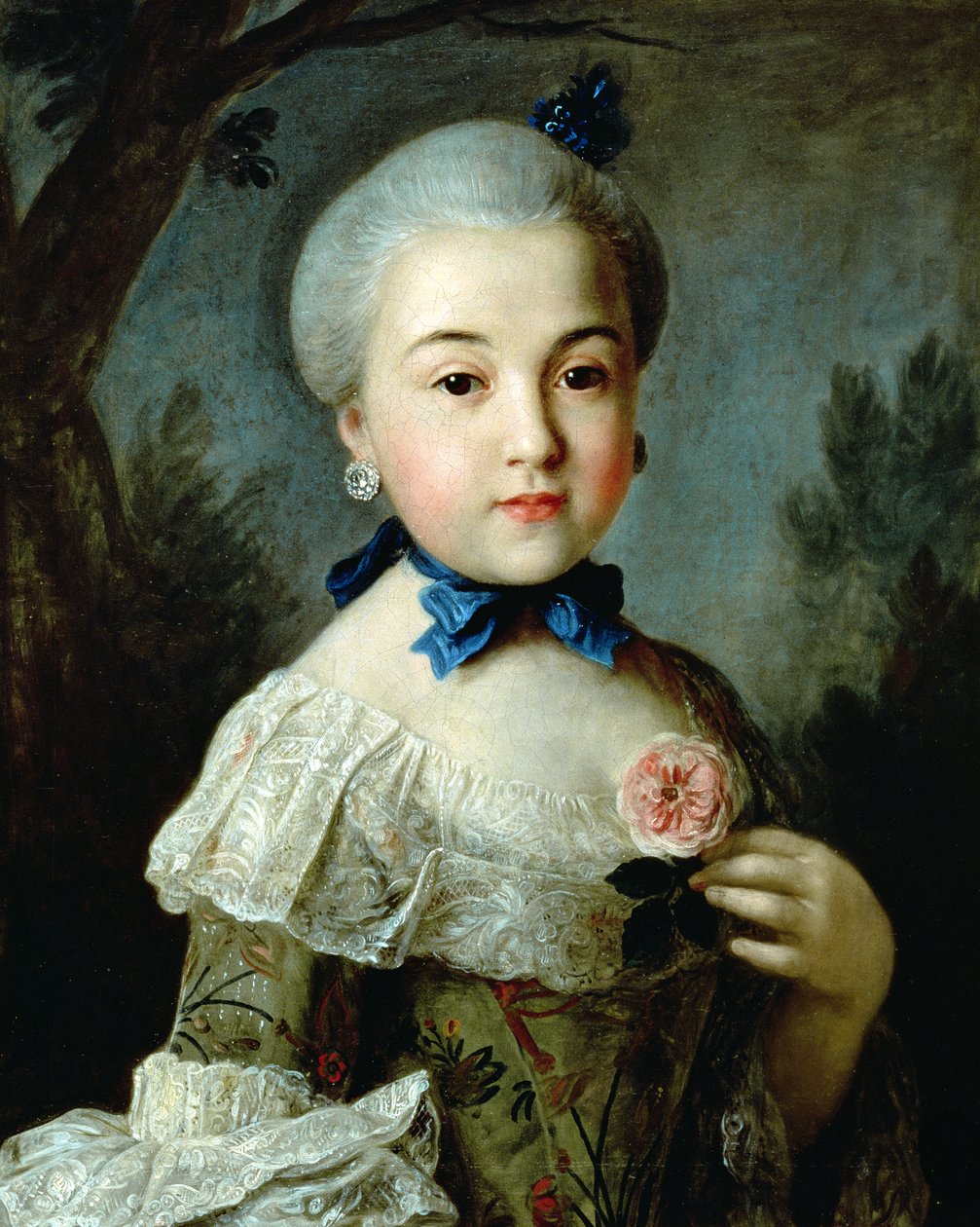 Portret księżniczki Charlotte Sophii (1744-1818), żony króla Jerzego III, 1775 autorstwa Nathaniel Dance Holland