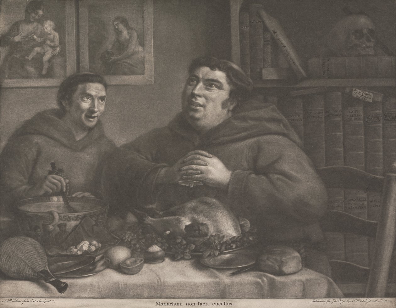 Kaptur nie czyni mnicha autorstwa Nathaniel Hone