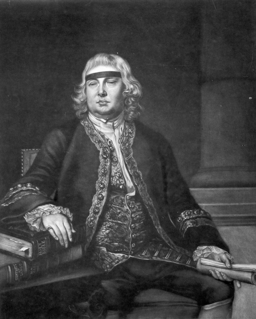 Sir John Fielding, grawerowane przez Jamesa McArdella autorstwa Nathaniel Hone