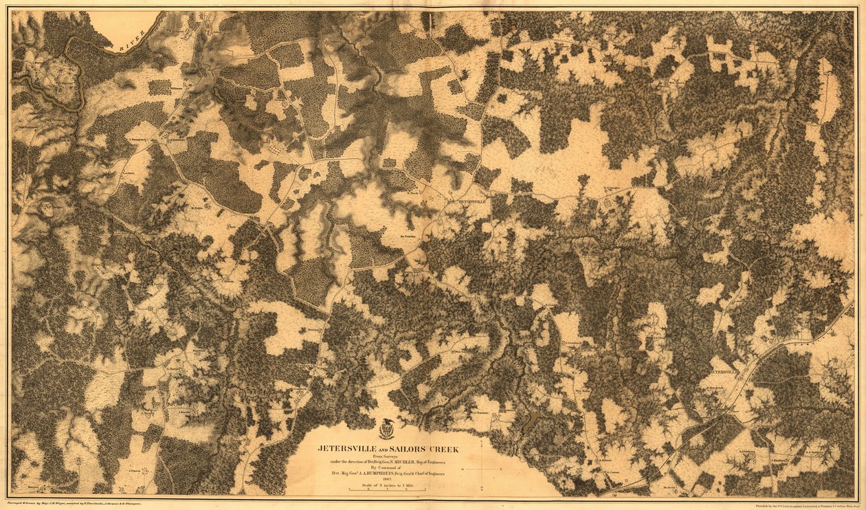 Jetersville i Sailors Creek autorstwa Nathaniel Michler