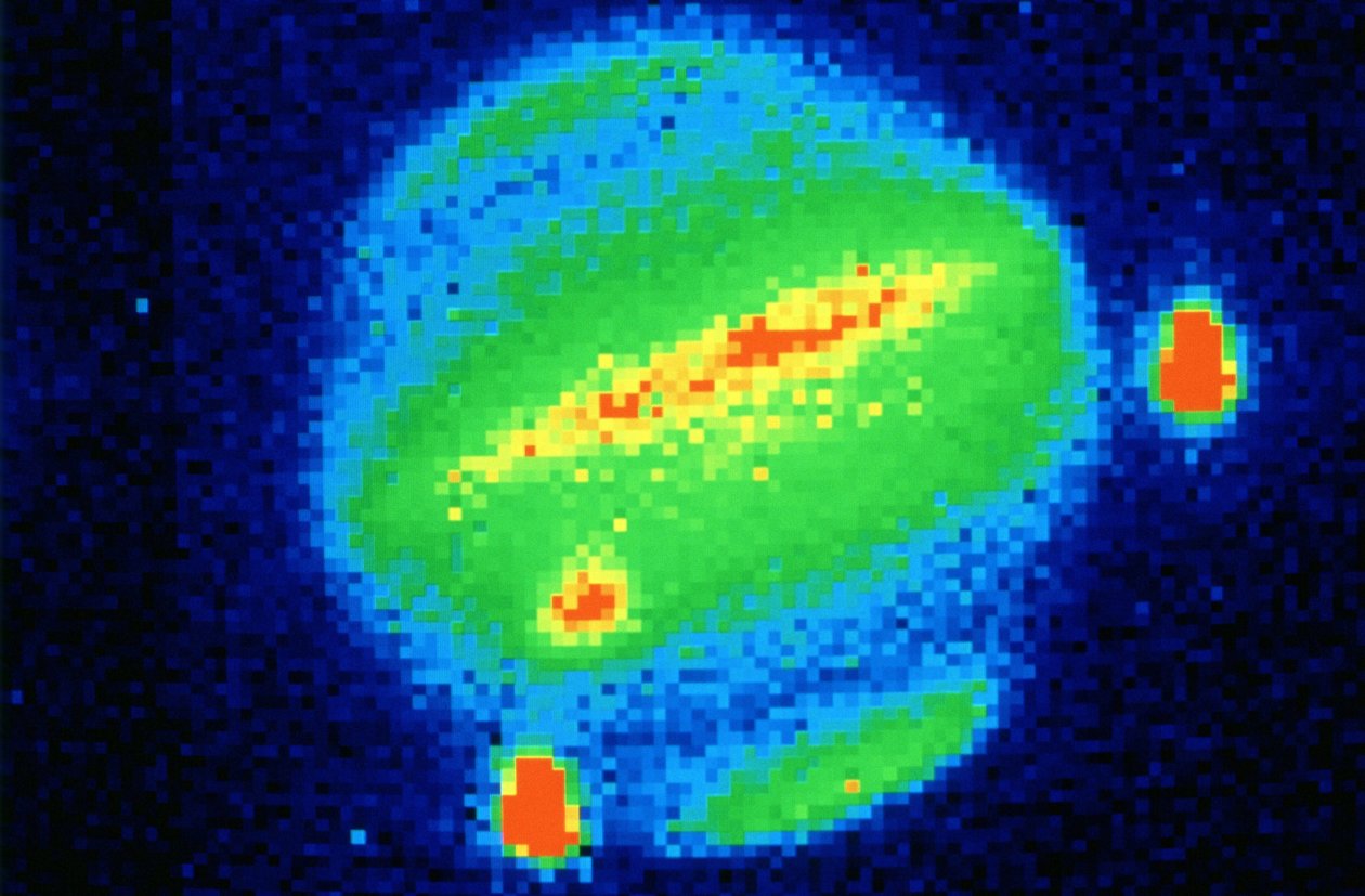 Comet Shoemaker-Levy, 1994. Uderzenie z Jowiszem 20 lipca 1994. Widok z Kapsztadu w Południowej Afryce. Zdjęcie NASA. autorstwa National Aeronautics and Space Administration National Aeronautics and Space Administration