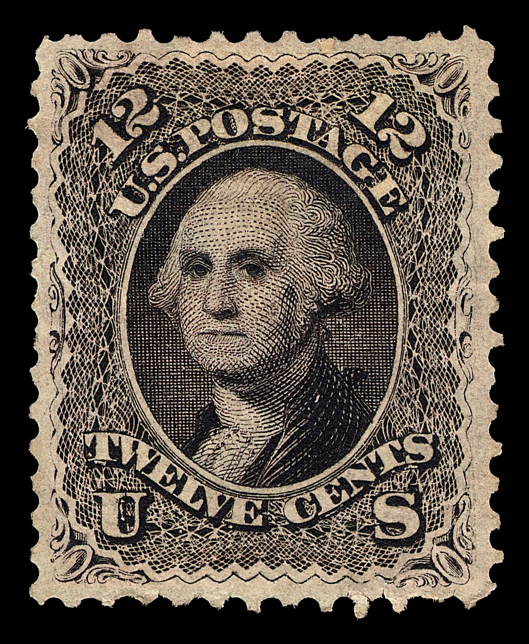 Singiel 12c Washington, 1861. autorstwa National Bank Note Company