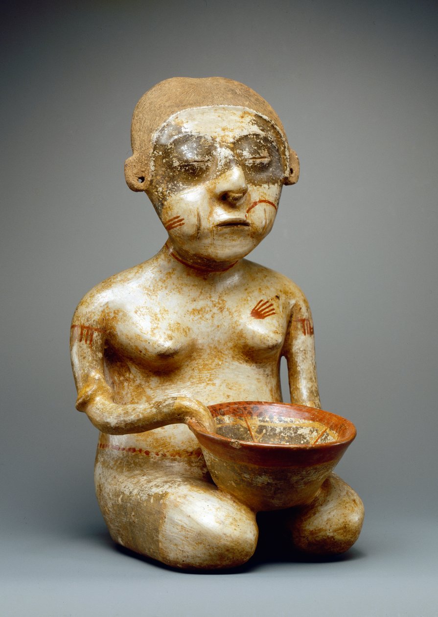 Siedząca kobieta (ceramiczna) (para z 422938) autorstwa Nayarit