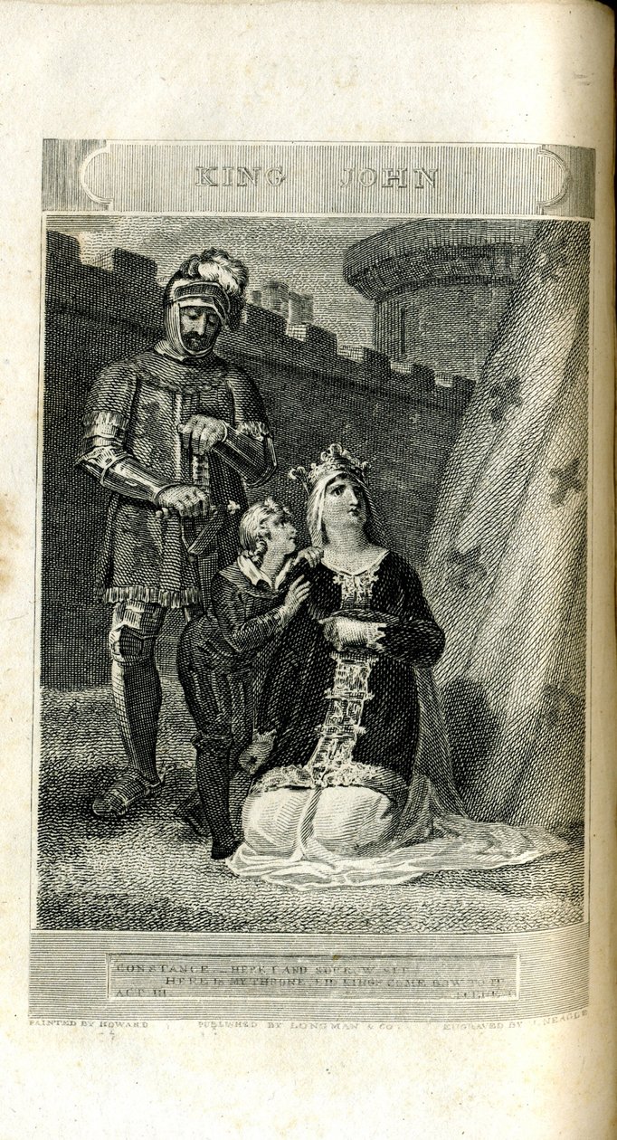 Król Jan Williama Szekspira. Wystąpił w Covent Garden w sobotę 20 kwietnia 1811 r. autorstwa Neagle