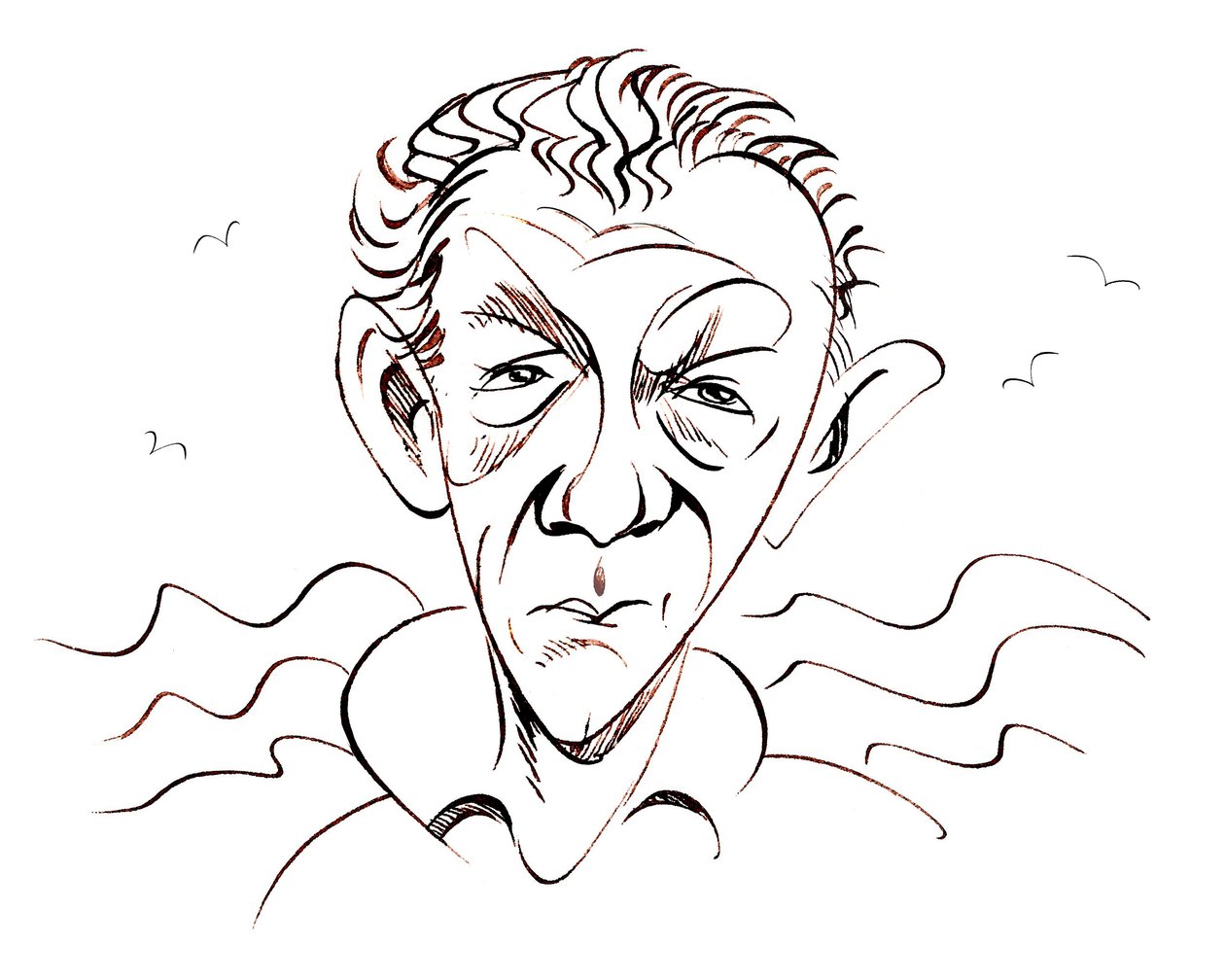 Benjamin Britten, angielski kompozytor, dyrygent i pianista, 22 listopada 1913 - 4 grudnia 1976 autorstwa Neale Osborne