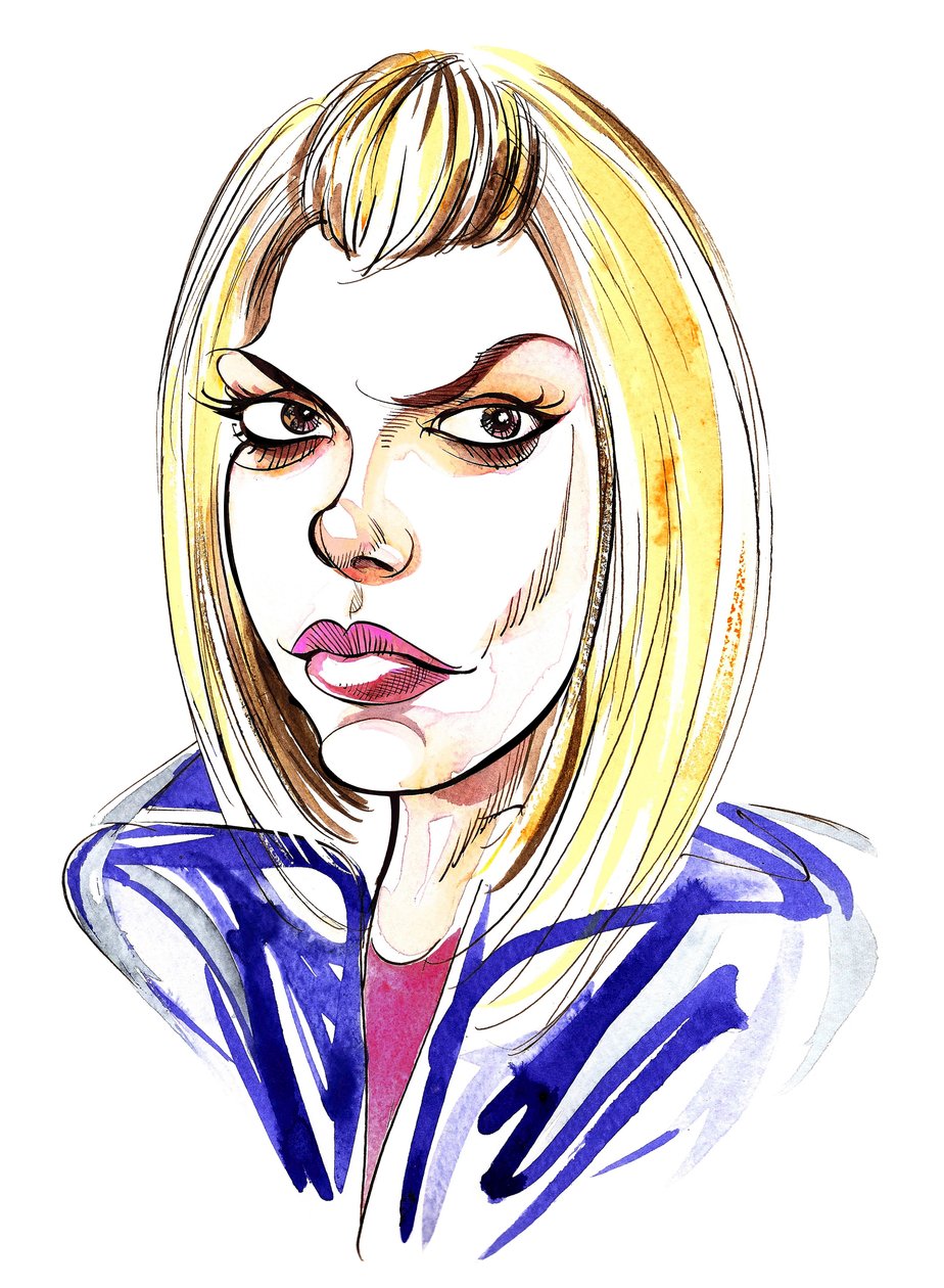 Billie Piper jako asystentka Doktora Whos Rose Tyler w serialu BBC autorstwa Neale Osborne