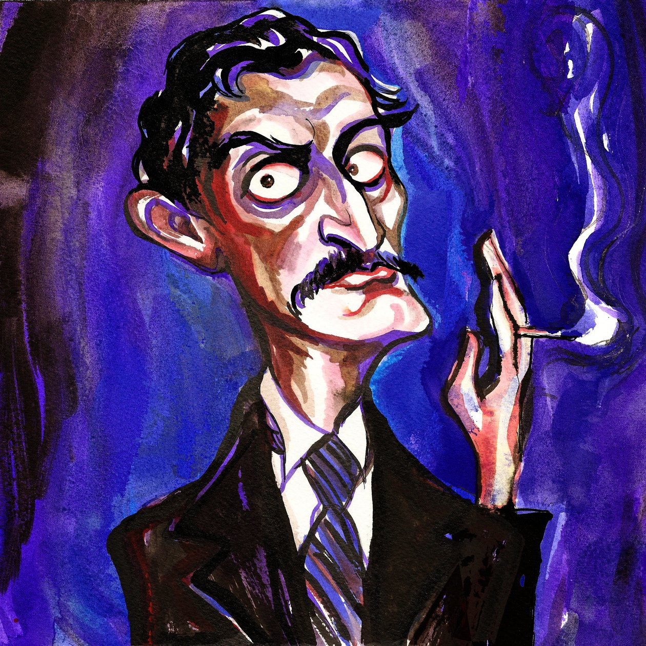 Edvard Munch, 2018 (kolaż atramentowy) autorstwa Neale Osborne