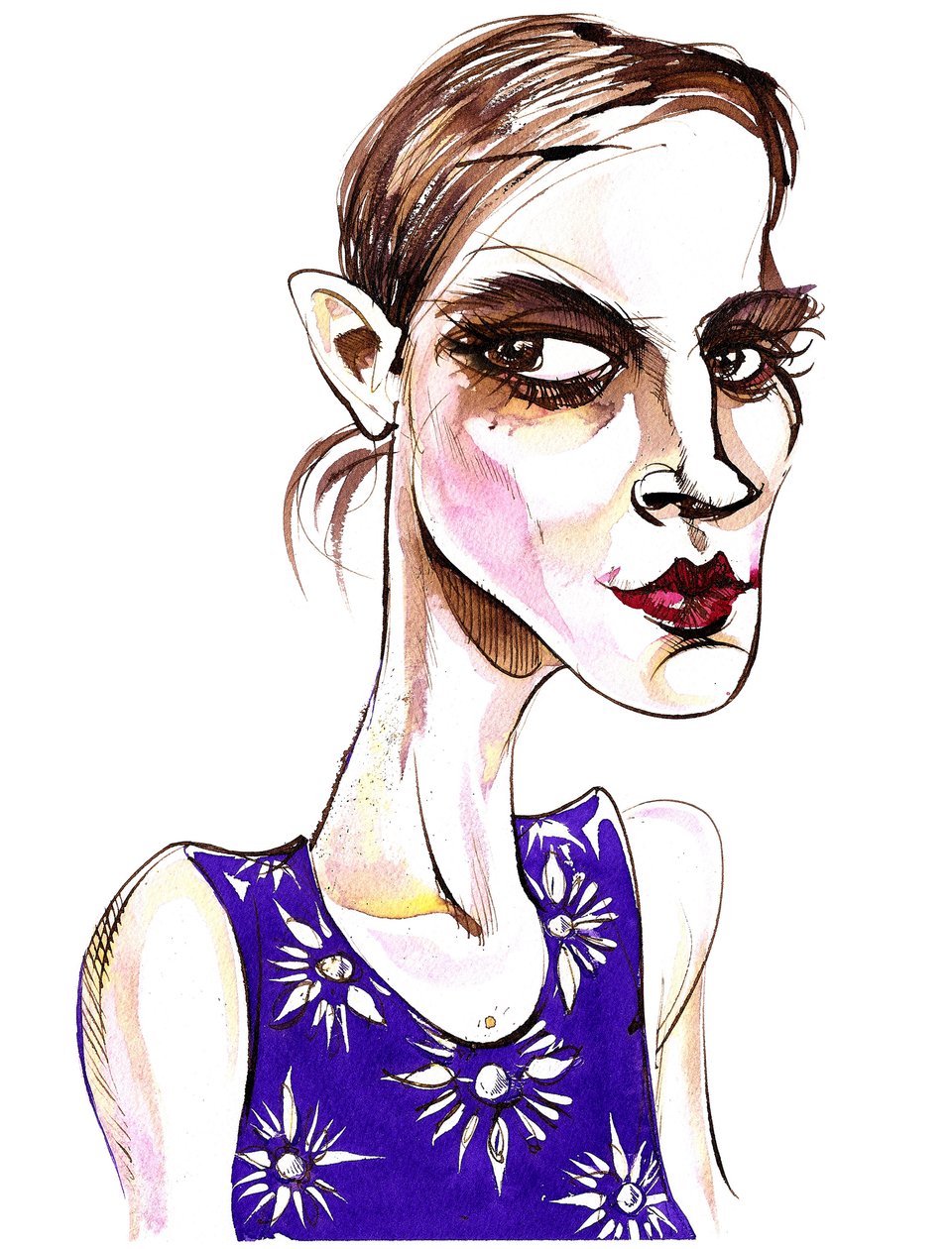 Emma Watson - karykatura autorstwa Neale Osborne