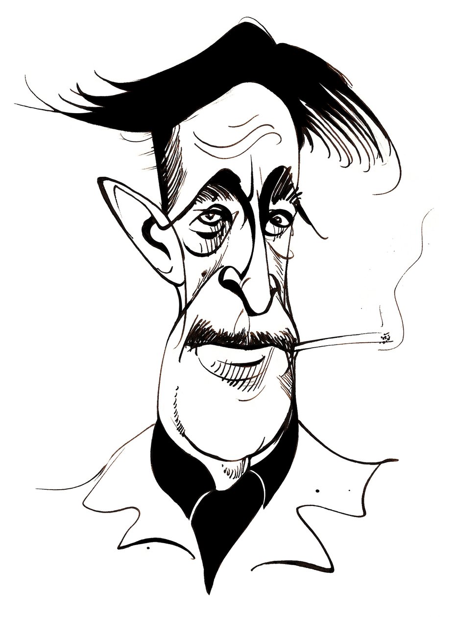 George Orwell - karykatura autorstwa Neale Osborne