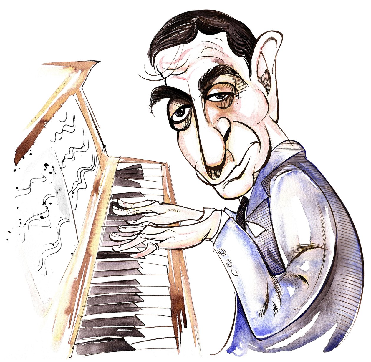 Irving Berlin - karykatura autorstwa Neale Osborne
