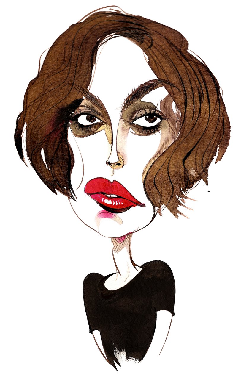 Keira Knightley, angielska aktorka autorstwa Neale Osborne
