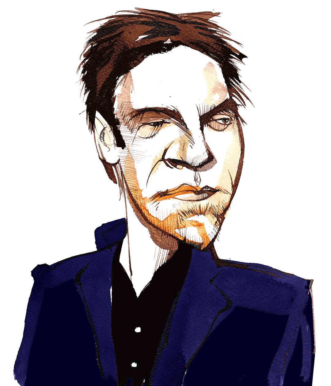 Leif Ove Andsnes, karykatura autorstwa Neale Osborne