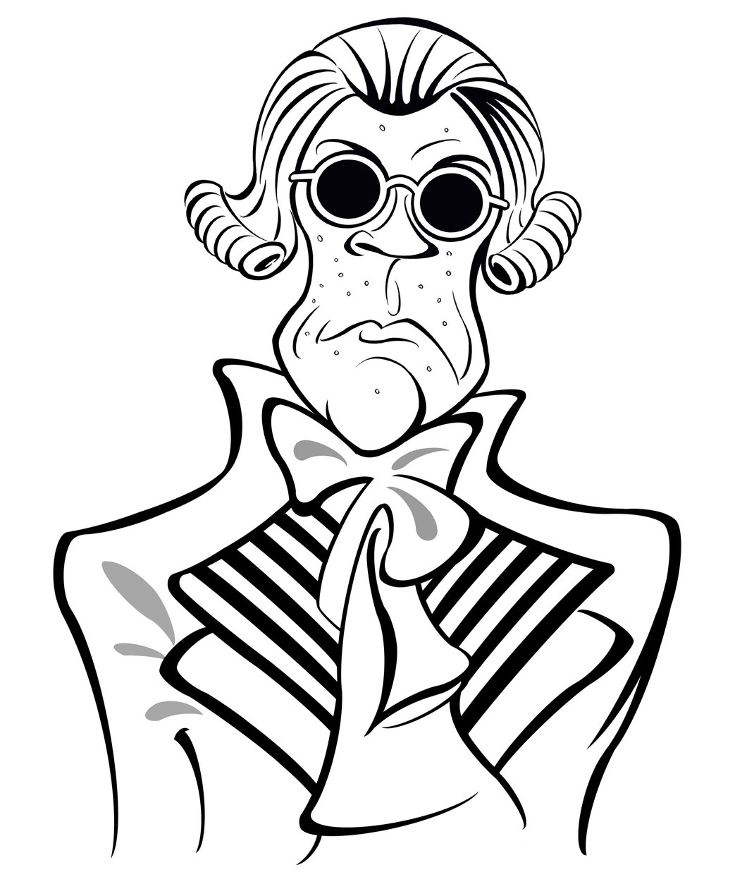 Maximilien Robespierre, 2019 (atrament i cyfra) autorstwa Neale Osborne