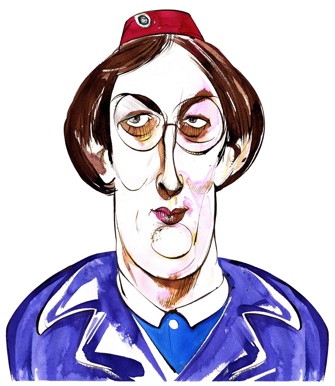 Miranda Hart – karykatura jako Chummy z serialu BBC Call the Midwife autorstwa Neale Osborne