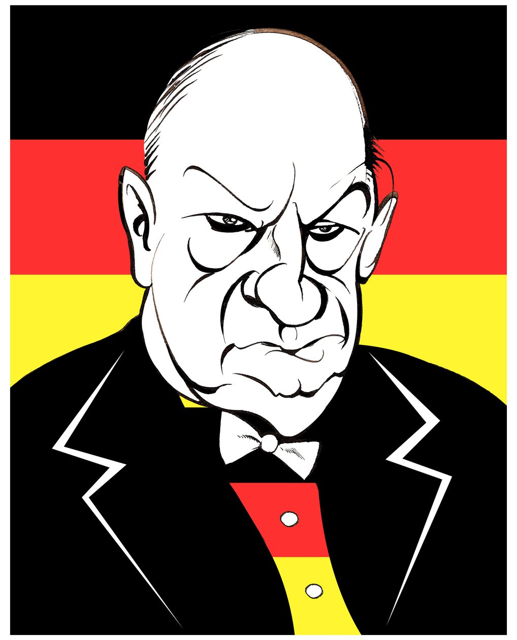 Paul Hindemith - niemiecki kompozytor, dyrygent i altowiolista, 1895-1963 autorstwa Neale Osborne