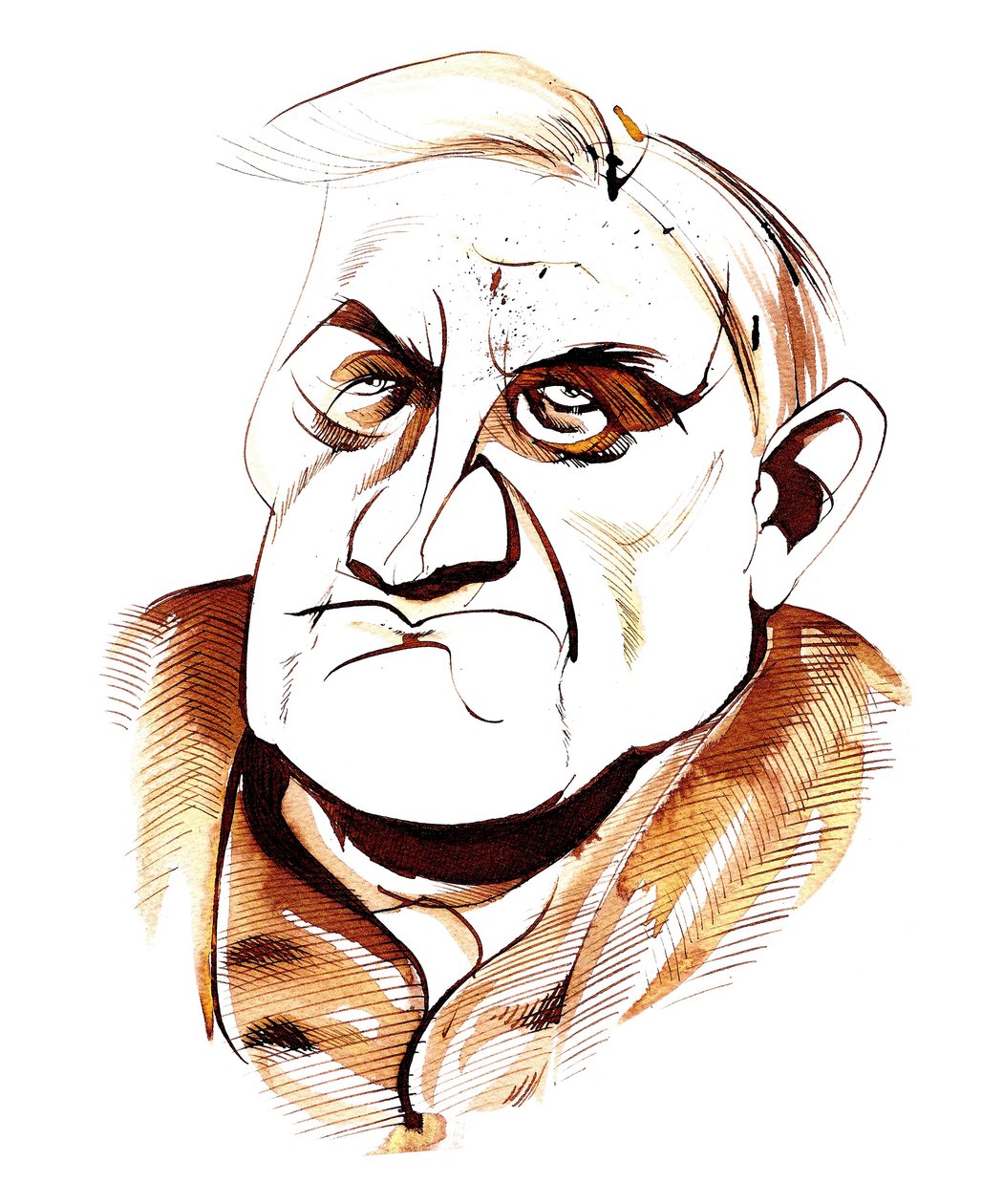 Ralph Vaughan Williams - karykatura autorstwa Neale Osborne