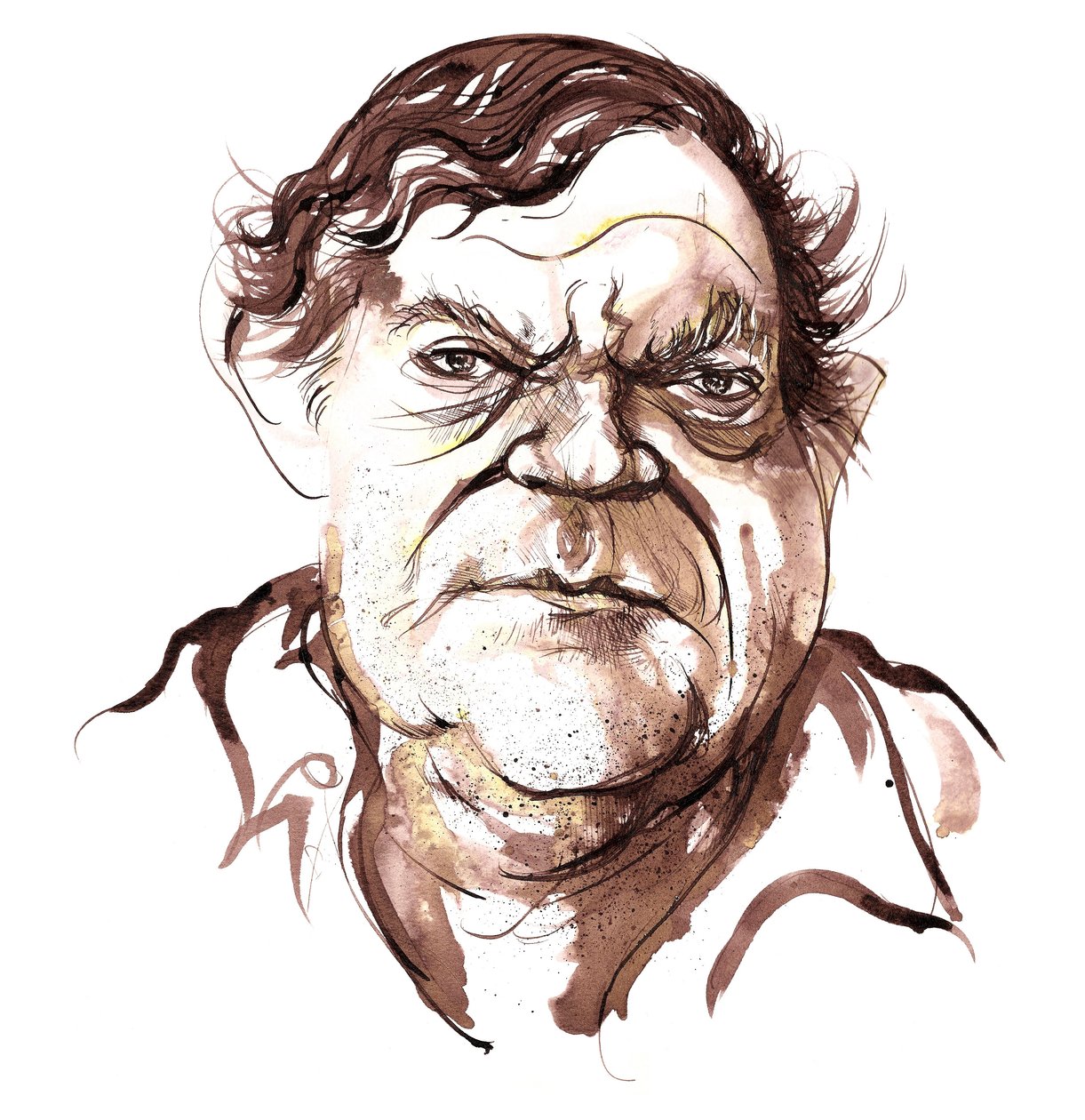 Robert Hughes, australijski krytyk sztuki (b autorstwa Neale Osborne