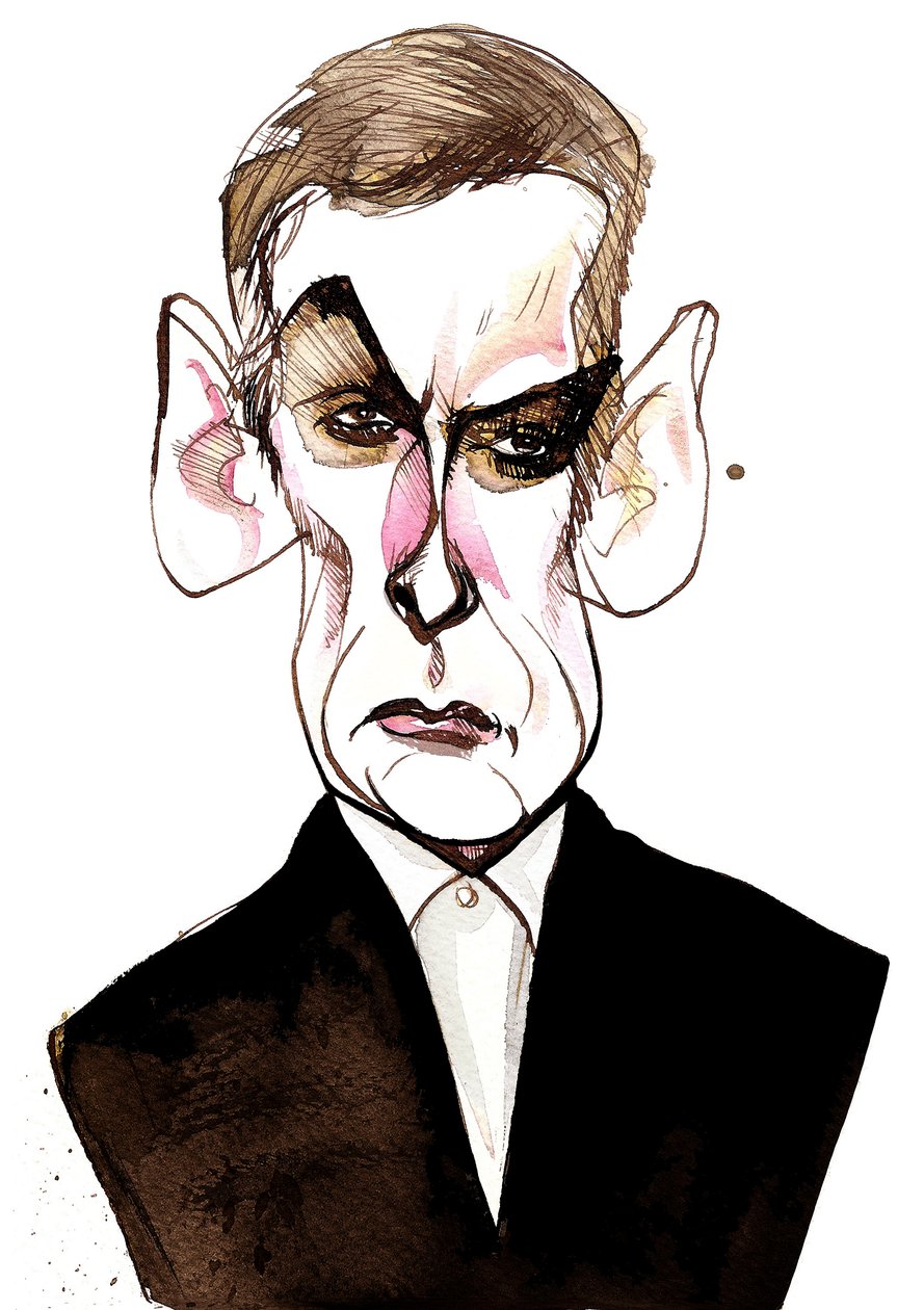 szkocki aktor i reżyser filmowy Peter Capaldi (ur. 1958); karykatura autorstwa Neale Osborne