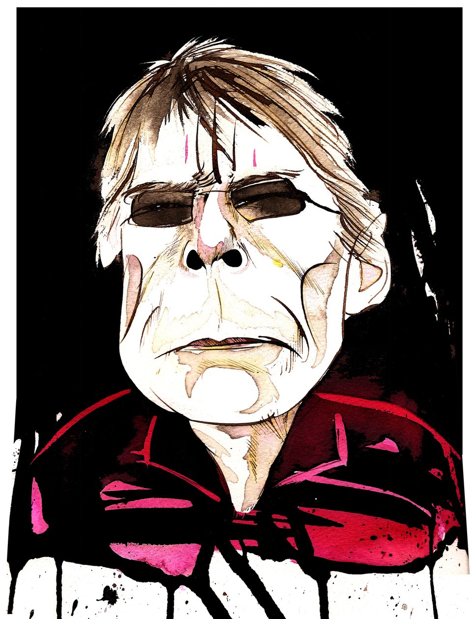 Stephen King – amerykański pisarz horrorów, urodzony w 1947 r. autorstwa Neale Osborne