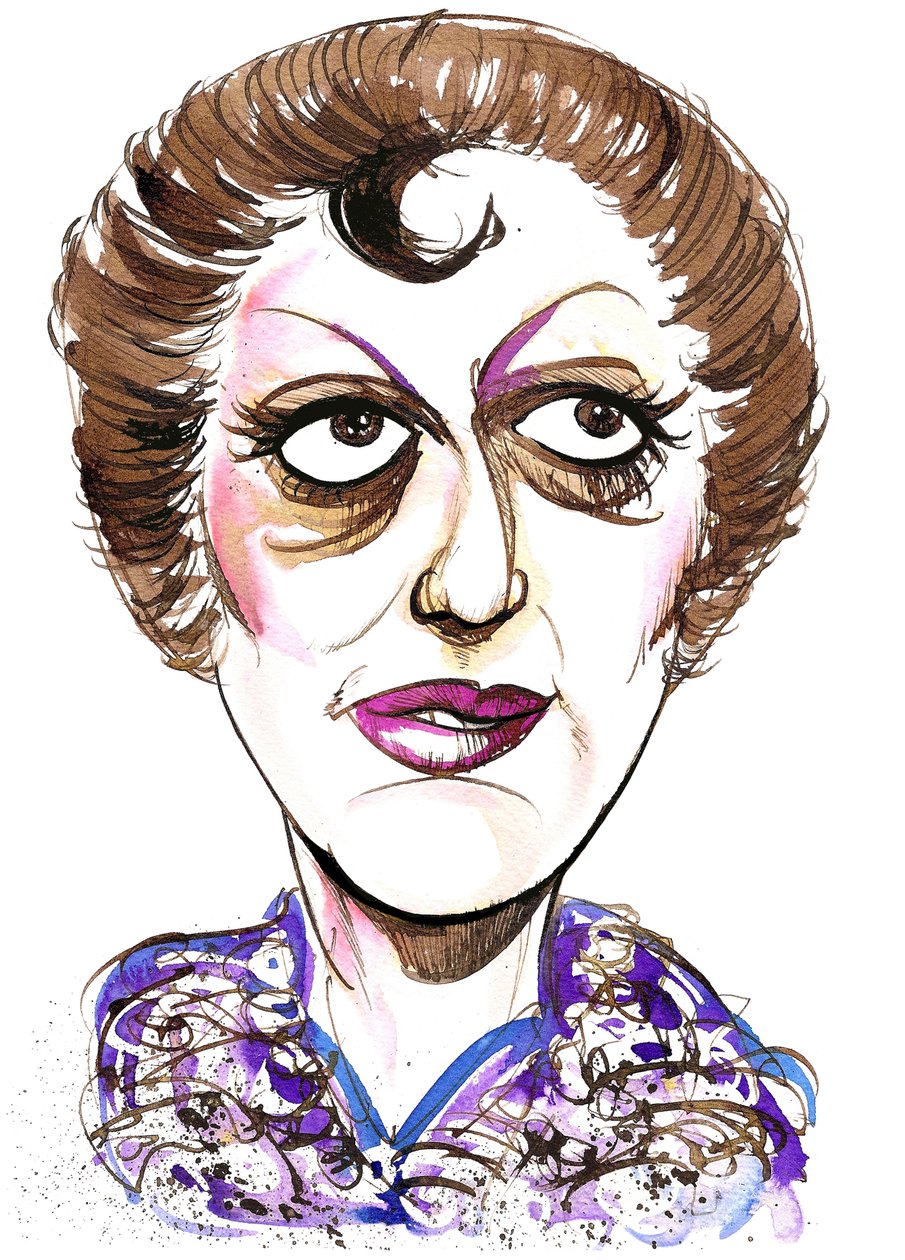 Tatiana Troyanos - kolorowa karykatura amerykańskiego mezzosopranisty, 1938 - 1993 autorstwa Neale Osborne