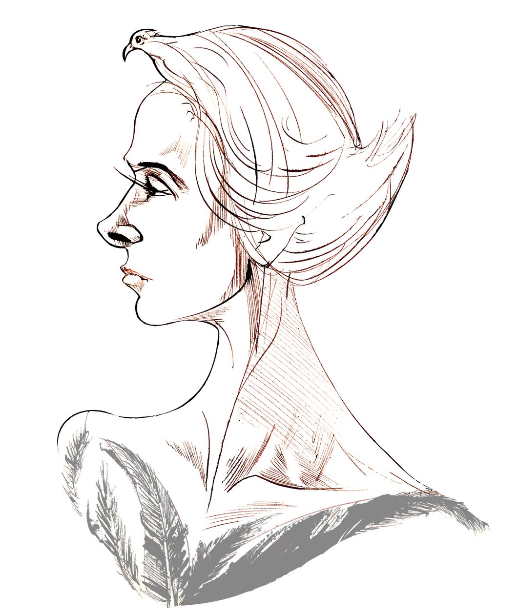 Tippi Hedren - karykatura amerykańskiej aktorki, ur. 1935 autorstwa Neale Osborne