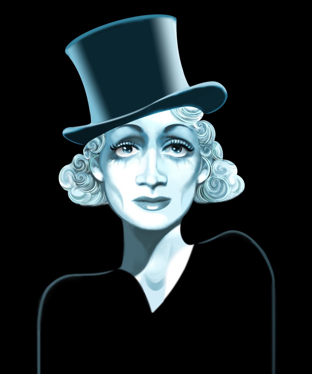 Marlena Dietrich, 2021 (cyfrowa) autorstwa Neale Osborne
