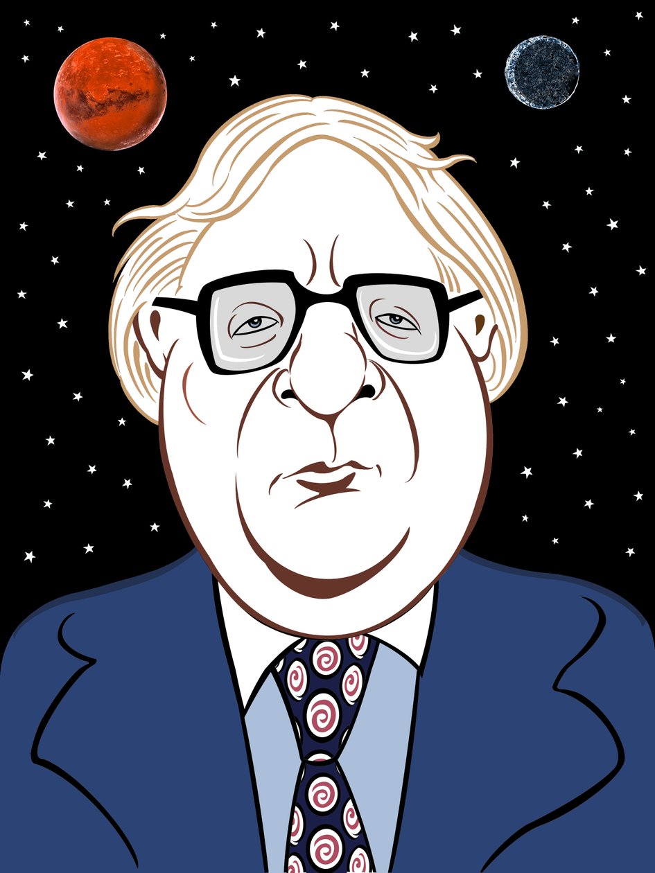 Ray Bradbury, 2019 (cyfrowy) autorstwa Neale Osborne