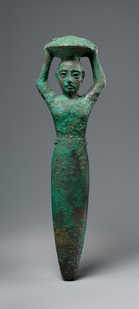 Figura fundacyjna króla Szulgi z Ur, niosąca kosz, ok. 1900 r. 2094-2047 pne (miedź) autorstwa Neo Sumerian