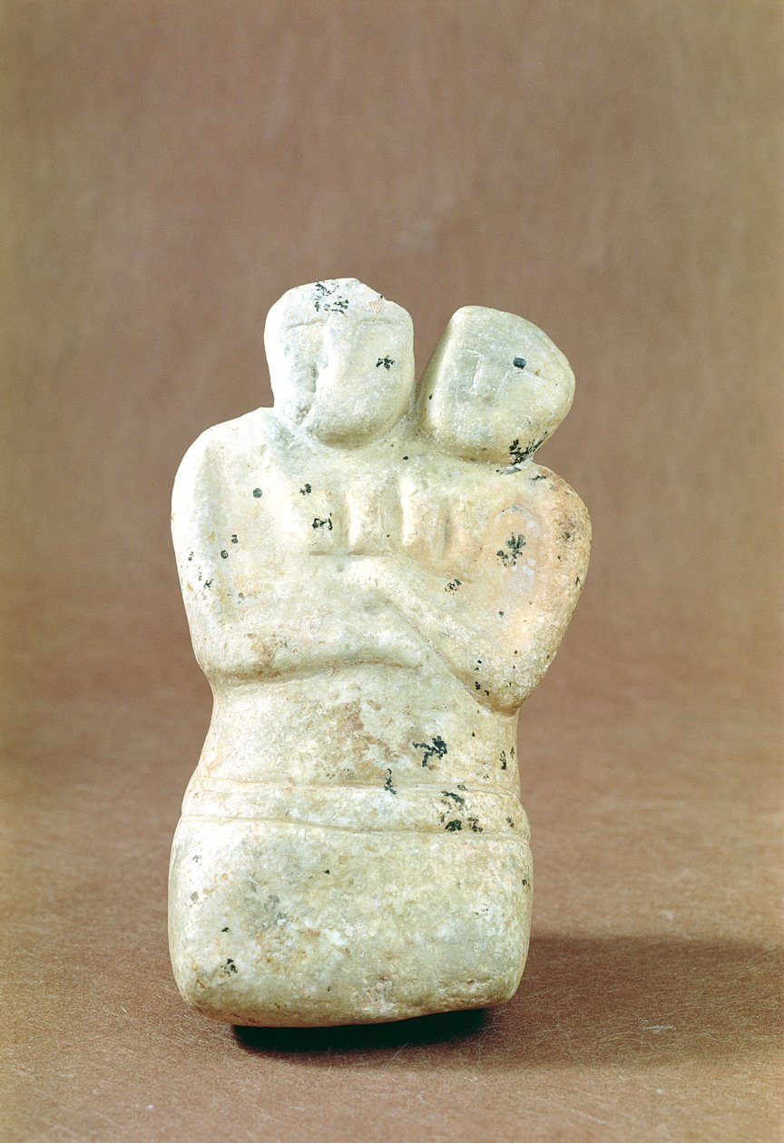 Statuetka dwugłowego boga autorstwa Neolithic