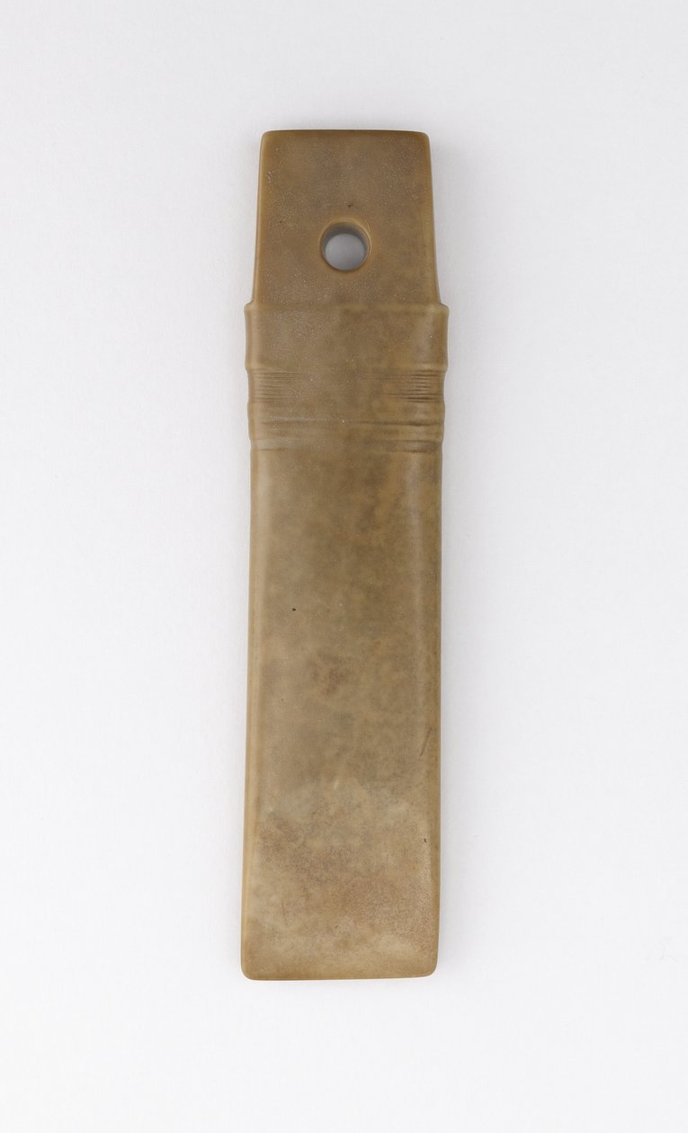 Straight chisel (gui) Qijia culture (jade (nephrite)) autorstwa Neolithic Period Chinese School