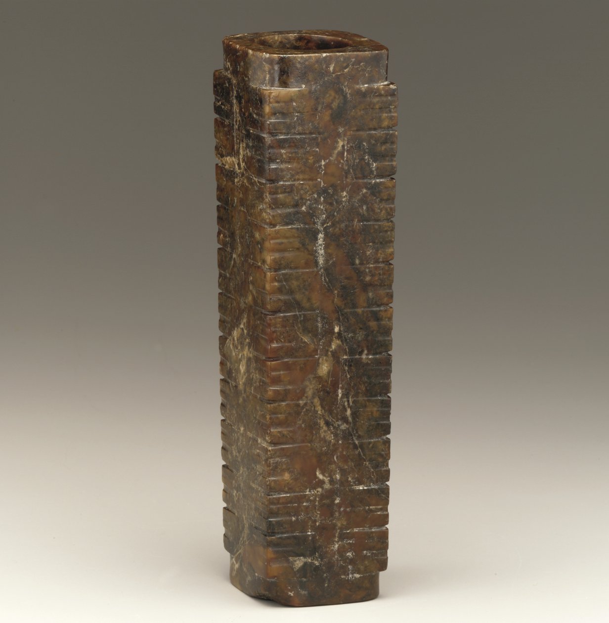 Tall tube (cong) Lake Tai region, Liangzhu culture, 3300-2250 BC autorstwa Neolithic Period Chinese School
