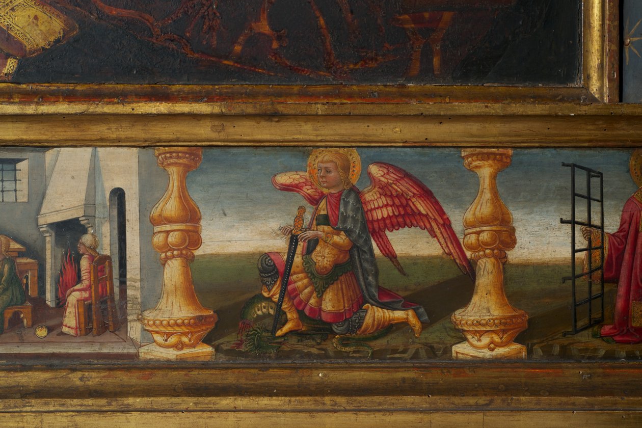 Detal z Koronacji NMP (tempera na drewnie) autorstwa Neri di Bicci